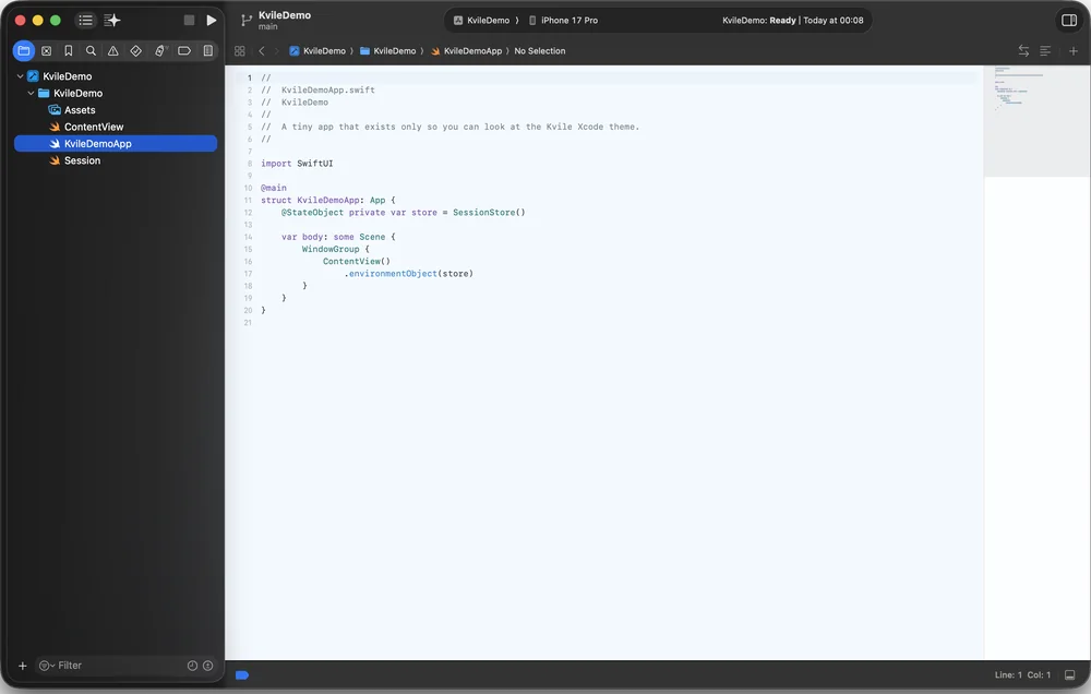 Xcode in Kvile Dag, screenshot 1